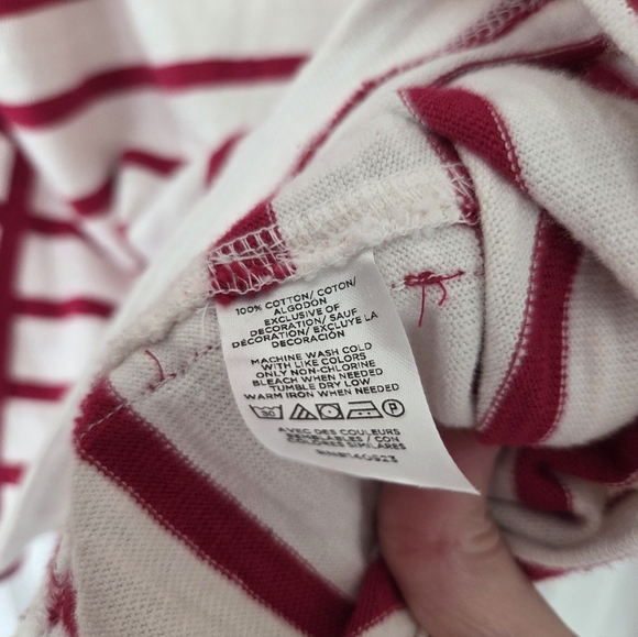 LOFT Red Striped Top - Picture 5 of 5